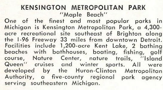 Kensington Metropark - Old Postcard (newer photo)
